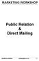 Public Relation & Direct Mailing