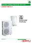 Deutschland. Umschaltbare Luft/Wasser-Wärmepumpe Split Inverter AWHP MHX-II. Bedienungs- Anleitung 300024201-001-03