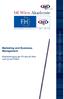 Marketing and Business- Management. Masterlehrgang der FH des bfi Wien nach 14a FHStG