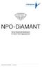 NPO-DiAMANT. Die professionelle Datenbank für Non-Profit-Organisationen. AG für Sozialmarketing. AG für Sozialmarketing