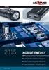 ANSMANN AG 2015 MOBILE ENERGY. Ladegeräte Battery Chargers Akkus Rechargeable Batteries Taschenlampen Mobile Lights. www.ansmann.