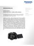 MEDIENINFORMATION. Panasonic Lumix G6 Allround Talent mit Wi Fi schneller, schärfer, praktischer.