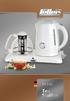 KETTLE 8. Lid 9. Kettle switch 10. Water level indication 11. Spout with removable scale filter 12. Kettle control system