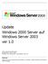 Update Windows 2000 Server auf Windows Server 2003 ver 1.0