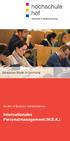 Education Made in Germany. Master of Business Administration. Internationales Personalmanagement (M.B.A.)