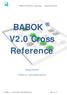 BABOK V2.0 Cross Reference