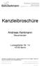 Kanzleibroschüre. Andreas Kerkmann Steuerberater. Ludwigsfelder Str. 14 14165 Berlin