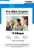 Pre-MBA English inkl. TELC/TOEFL-Prüfungsvorbereitung