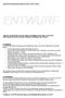 ENTWURF. Inhalte der Bedienungsanleitungen zum FOX-260_Lithium