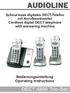 Schnurloses digitales DECT-Telefon mit Anrufbeantworter Cordless digital DECT telephone with answering machine