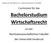 Bachelorstudium Wirtschaftsrecht