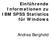 Einführende Informationen zu IBM SPSS Statistics für Windows. Andrea Berghold