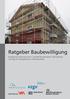 Ratgeber Baubewilligung. Energetische Sanierung von Ein- und Mehrfamilienhäusern: Informationen und Tipps für Hauseigentümer und Baufachleute