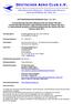 DEUTSCHER AERO CLUB E.V. Mitglied der Fédération Aéronautique Internationale und des Deutschen Olympischen Sportbundes
