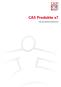 CAS Produkte x7. Versionsinformationen