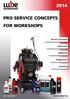 PRO SERVICE CONCEPTS FOR WORKSHOPS