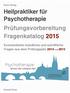 Heilpraktiker für Psychotherapie Prüfungsvorbereitung Fragenkatalog 2015