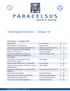P A R A C E L S U S. Heft Nummer 1 November 2008 Editorial VI/1 Dr. K.P. Kumar S. 3 Die Astronomie von Paracelsus I Sabine Mrosek S.