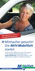 » Mitmacher gesucht! Die NVV-Mobilfalt startet. Jetzt registrieren und 50, Startguthaben gewinnen!
