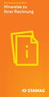 Alle Infos auf einen Blick Hinweise zu Ihrer Rechnung