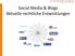 Social Media & Blogs Aktuelle rechtliche Entwicklungen