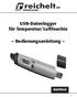 USB-Datenlogger für Temperatur/Luftfeuchte. Bedienungsanleitung DEUTSCH
