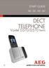 START GUIDE DECT TELEPHONE. Voxtel D570/D570 twin