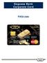 Degussa Bank Corporate Card. FAQ-Liste