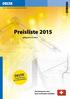 Preisliste 2015 DELTA. gültig ab 01.01.2015. Die Nettopreise sind beim Fachhandel erhältlich. Langzeitschutz für Gebäudehüllen
