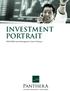 investment PORTRAIT PANTHERA Asset Management Global Trading A