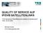 QUALITY OF SERVICE AUF IP/DVB SATELLITENLINKS
