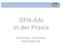 DFN-AAI in der Praxis. Ulrich Kähler, DFN-Verein kaehler@dfn.de