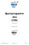 Sportprogramm des VTRV