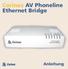 AV Phoneline Ethernet Bridge. Anleitung