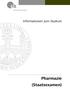 Informationen zum Studium. Pharmazie (Staatsexamen)