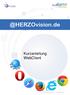 @HERZOvision.de. Kurzanleitung WebClient. v 1.0.0 by Herzo Media GmbH & Co. KG - www.herzomedia.de