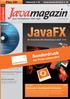 JavaFX. Sonderdruck. Plus CD! der Firma codecentric. Java Magazin. Java Architekturen SOA Agile. Stellenmarkt 49 Spring Security mit EJB 2x 58