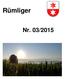 Rümliger. Nr. 03/2015