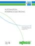 AUTOMATION INTERFACE ELECTRONIC. Ergänzungskatalog zu den Hauptkatalogen Bände 3/4 Ausgabe 2014/1 3/4