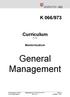 K 066/973. Curriculum für das. Masterstudium. General Management