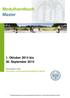 Modulhandbuch Master. 1. Oktober 2014 bis 30. September 2015. Universität zu Köln Wirtschafts- und Sozialwissenschaftliche Fakultät
