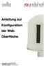 Anleitung zur Konfiguration der Web- Oberfläche