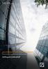 Deutsche Asset & Wealth Management. grundbesitz Fokus Deutschland Immobilien-Investments mit Strategie