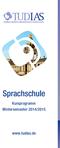 Sprachschule. Kursprogramm Wintersemester 2014/2015. www.tudias.de