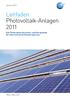 Leitfaden Photovoltaik-Anlagen 2011