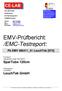 EMV-Prüfbericht: /EMC-Testreport:
