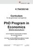 PhD Program in Economics (Doktoratsstudium)