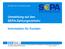 Umstellung auf den SEPA-Zahlungsverkehr Information für Kunden