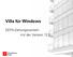 Villa für Windows. SEPA-Zahlungsverkehr mit der Version 12.0. Villa Software GmbH