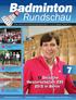 K13696 Amtliches Organ des Badminton-Landesverbandes NRW e.v. i 1,25 58. Jahrgang 5. Juli 2015 Nr. 7
